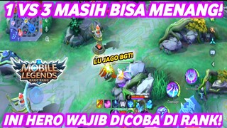 1 VS 3 MASIH BISA MENANG! GILA TERNYATA INI HERO MASIH OP!