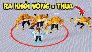 ZENO THỬ CHƠI ĐẨY LÙI BLOX FRUIT, RA KHỎI VÒNG = THUA CÙNG T GAMING VS NOOB TEAM