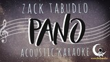 PANO- Zack Tabudlo ( Acoustic Karaoke )