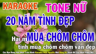 Hai Mươi Năm Tình Đẹp Mùa Chôm Chôm Karaoke Tone Nữ Nhạc Sống - Phối Mới Dễ Hát - Nhật Nguyễn