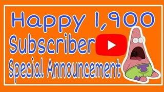 Happy 1,900 Subscribers Special Announcement!!😊 Mga KaSAGA (Tagalog)