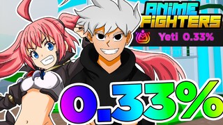 CONSEGUI UM SECRETO COM YETI NO ANIME FIGHTERS!!