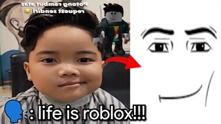 Ma Boy Think He Character From Roblox