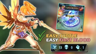 FANNY ROTATION FOR EASY FIRST BLOOD AND TURTLE BEST ROTATION FOR SOLO | SLOWLY BUT SURELY | MLBB