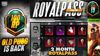 Wow😍 | Old Pubg Is Back | 100Rp In M19 Royal Pass | 2Months Royal Pass Is Back In MR | Pubgm