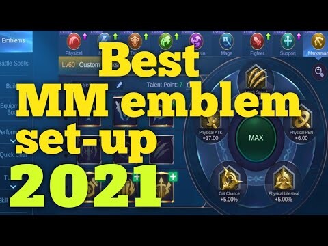 BEST MM Emblem set-up 2021