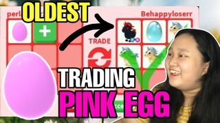 WHAT PEOPLE TRADE FOR PINK EGG IN ADOPT ME (OLDEST EGG IN GAME) *Roblox Tagalog*