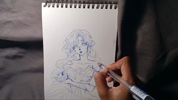 draw a fanyasy girl, ✨🍎