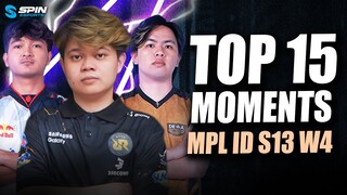 TOP 15 PLAYS MPL ID S13 WEEK 4 - RRQ LEMON IS BACK, REKT SANG PENYELAMAT AE! AURA YAWI GOKIL!