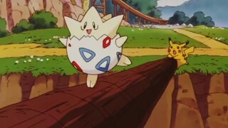 Pikachu is worried about Togepi