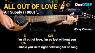 All Out Of Love - Air Supply (1980) Easy Guitar Chords Tutorial with Lyrics Part 2 REELS