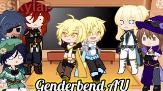 Genshin lmpact react to Traveler's AUs | Gacha Club