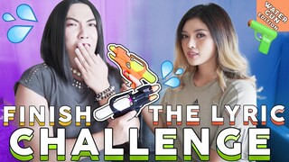 Finish The Lyric Challenge with Tita Krissy! (Khalid, Cardi B, Bazzi, Dua Lipa, Post Malone) | Lesha