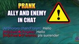 HOW TO PRANK ALLIES AND ENEMIES IN CHAT