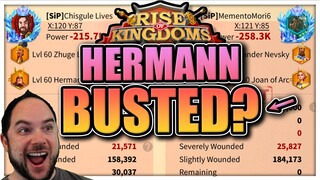 Hermann Prime Test Results [loses duels; wins KvK] Rise of Kingdoms