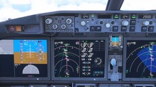 Flight of a passenger airliner Boeing 737 Max8 of Southwest Airlines