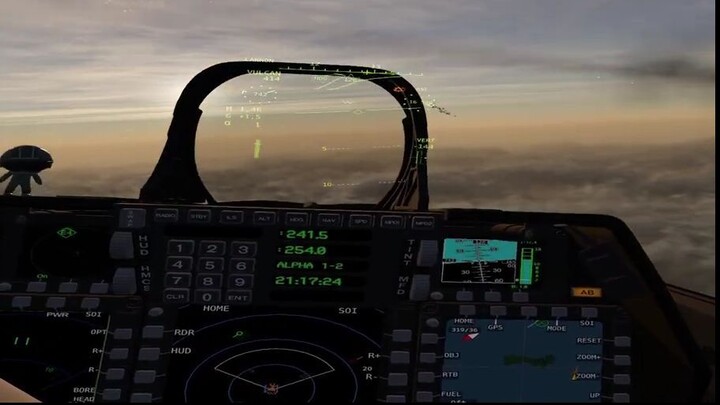First mission in F-22 Raptor VTOL VR
