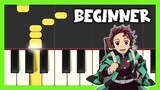 Demon Slayer - Kimetsu no Yaiba (Ep.19 ED) - “Kamado Tanjiro no Uta” / BEGINNER  Piano Tutorial