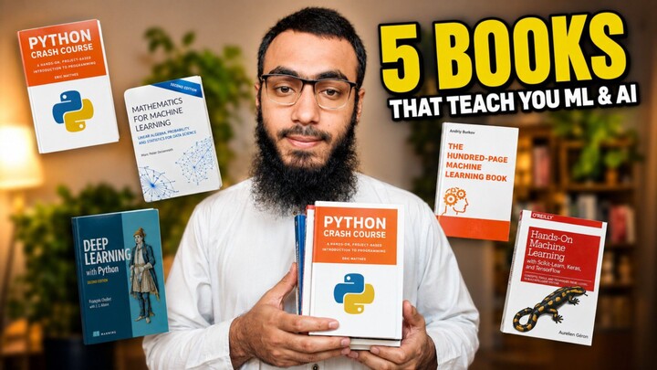 Books to Learn Machine Learning & AI | From Python to Deep Learning