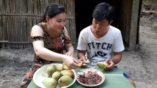 Buồn Miệng Làm Món Mắm Ruốc Xào Ba Rọi Kèm Xoài Chua Ăn Méo Mỏ| TKQ T230