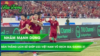 Nhâm Mạnh Dũng khóc ôm Hoàng Đức sau bàn thắng vàng, cả Mỹ Đình vỡ oà khi U23 Việt Nam thắng Thái