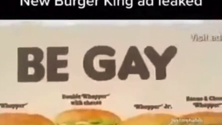The latest Burger King ad has been leaked.