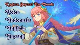 Kagura Beyond the clouds, voice Indonesia, Inggris, Jepang