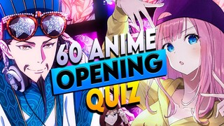 ANIME OPENING QUIZ 🎶🕹️ GUESS the 60 Anime OPENINGS [VERY EASY - OTAKU] 👑