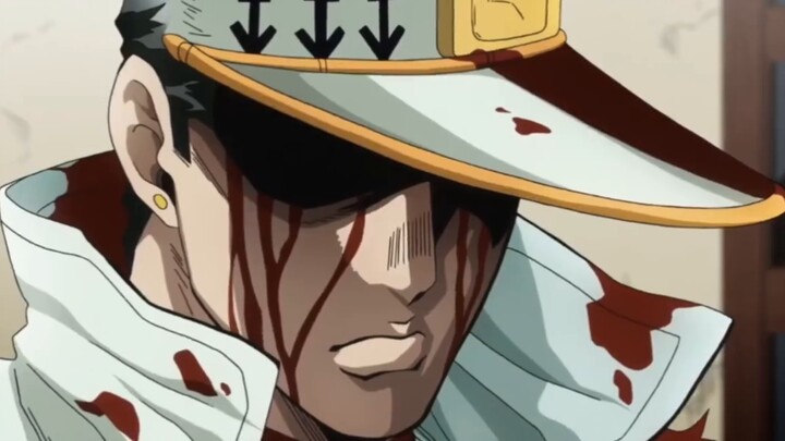 Sambil ngobrol dan tertawa, dia berjalan ke jajaran Star Platinum