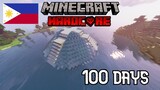 I Survived 100 Days In an ISOLATED Island in Minecraft HARDCORE (TAGALOG)