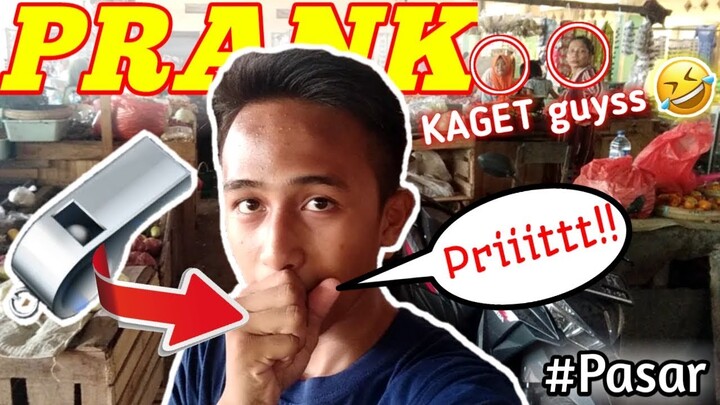 PRANK NGAGETIN ORANG pakai PELUIT NGAKAK😂 || INDONESIA~ADRIAN