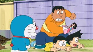 Doraemon: Fat Tiger plays Snow White and ruins the puppet show, and the blue fat man punishes Fat Ti