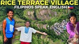 ENGLISH SPEAKING FILIPINOS In MOUNTAIN VILLAGE (Kalinga Rice Terraces Philippines)