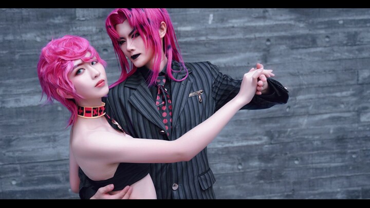 ♦JOJO hóa trang cha con màu hồng♦ Cover bài "đôi tình nhân rối" Cosplay