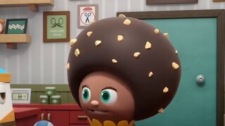 In order to gain the approval of the baker's boss, Little Milk practiced her tea making skills, anim