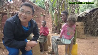 Cả xóm rừng vui mừng khi nhà tiếp theo chuẩn bị hoàn thành||2Q vlogs cuộc sống châu phi