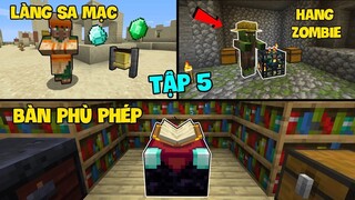 Minecraft Sinh Tồn 1.16.1 Tập 5:Tìm Được Làng, Hang Zombie Và Chế Tạo Bàn Phù Phép?!