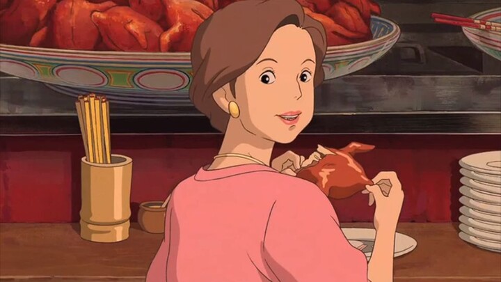 Spirited Away I made the food my mom eats!