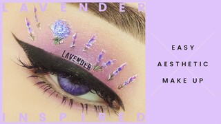 𝐿𝒶𝓋𝑒𝓃𝒹𝑒𝓇 | Easy Aesthetic Eye Make Up