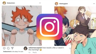 if Haikyuu characters had instagram