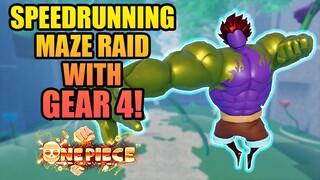 Rubber Gear 4 Solo Maze Speedrun in A One Piece Game