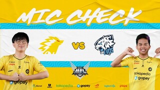 ONIC VS EVOS LEGENDS  - THE ULTIMATE MIC CHECK MPL ID SEASON 9 WEEK 7