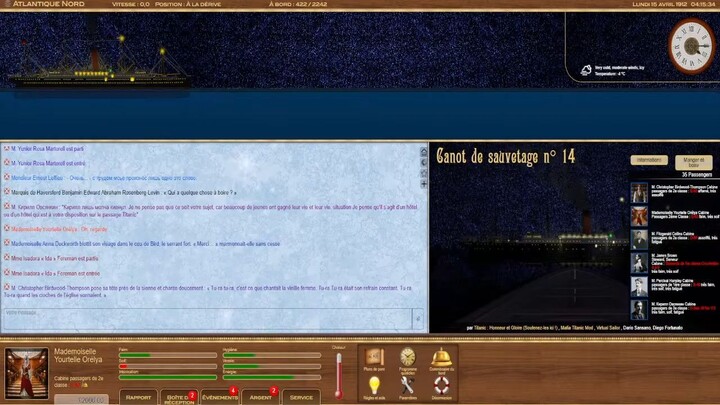 🔴 Titanic Voyage RPG 2025 ( Episode 16 ) - RMS Carpathia À La Rescousse