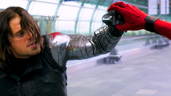 I thought the Winter Soldier was letting me down, but it turns out Spider-Man is too strong!