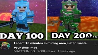 Reacting To "I Spent 100 Days In Skyblock"