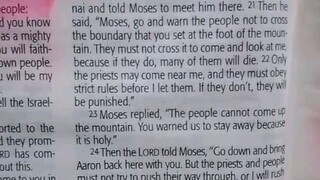 Daily Verse.                  Exodus 19:20-25
