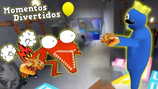 😲 RAINBOW FRIENDS ROBLOX Momentos Divertidos: Le di Comida descompuesta a Orange y Paso ESTO... 😝