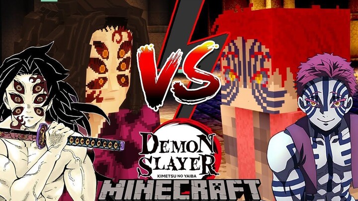 【搬运】黑死牟Vs猗窝座 但是mc （我的世界鬼灭+动作模组