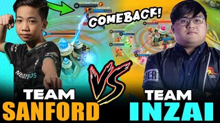 KAMBAKAN! TEAM SANFORD vs. TEAM INZAI sa RANK! ~ Mobile Legends