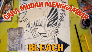 cara mudah menggambar anime Bleach